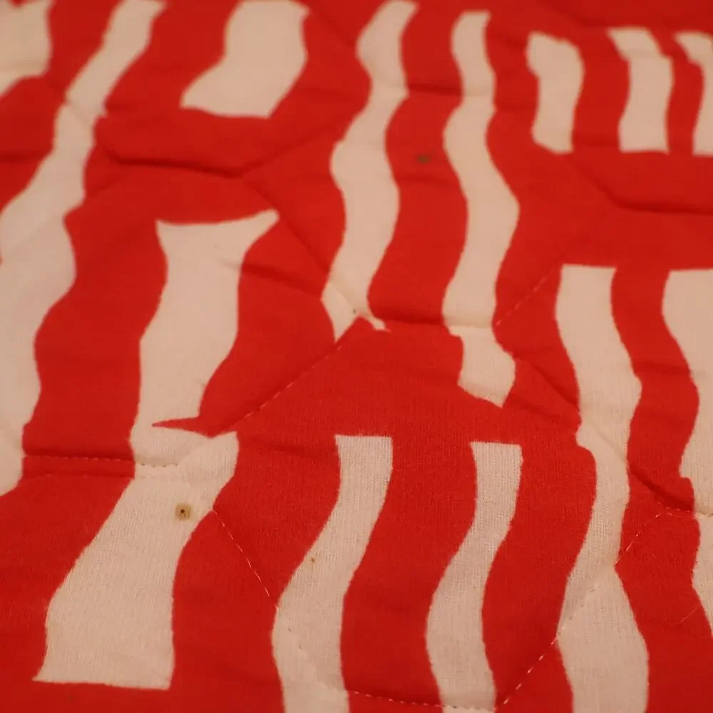 70s Beach Bum Beach Blanket & Bag By Heritage Quilts Red White